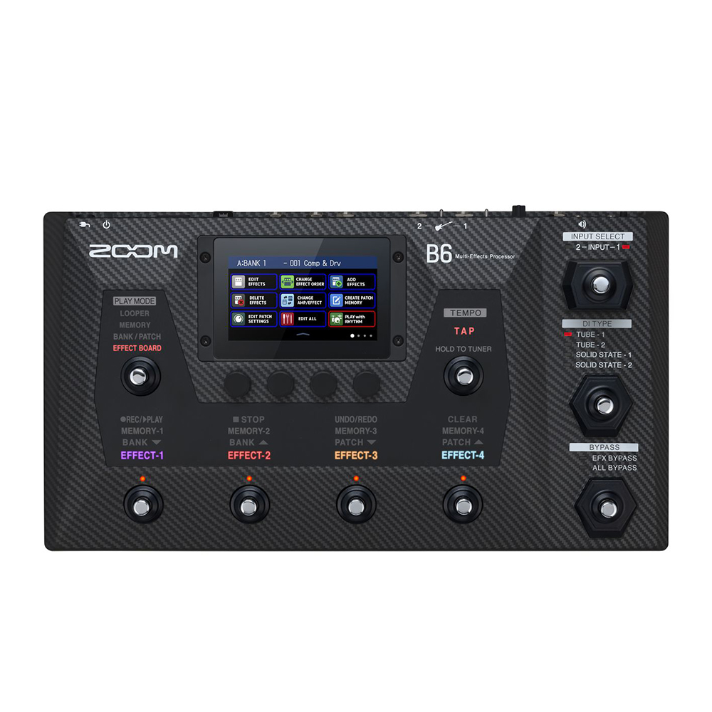 Zoom B6 Bass Multi-effects Processor Pedal - City Music - Singapore #1 ...