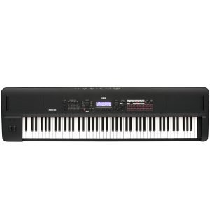 88-key Synth Workstation with Natural Weighted Hammer Action Keybed, EDS-i Sound Engine, Audio Recorder, Step and MIDI Sequencers, Drum Track, Arpeggiator, and Mic/Line Inputs