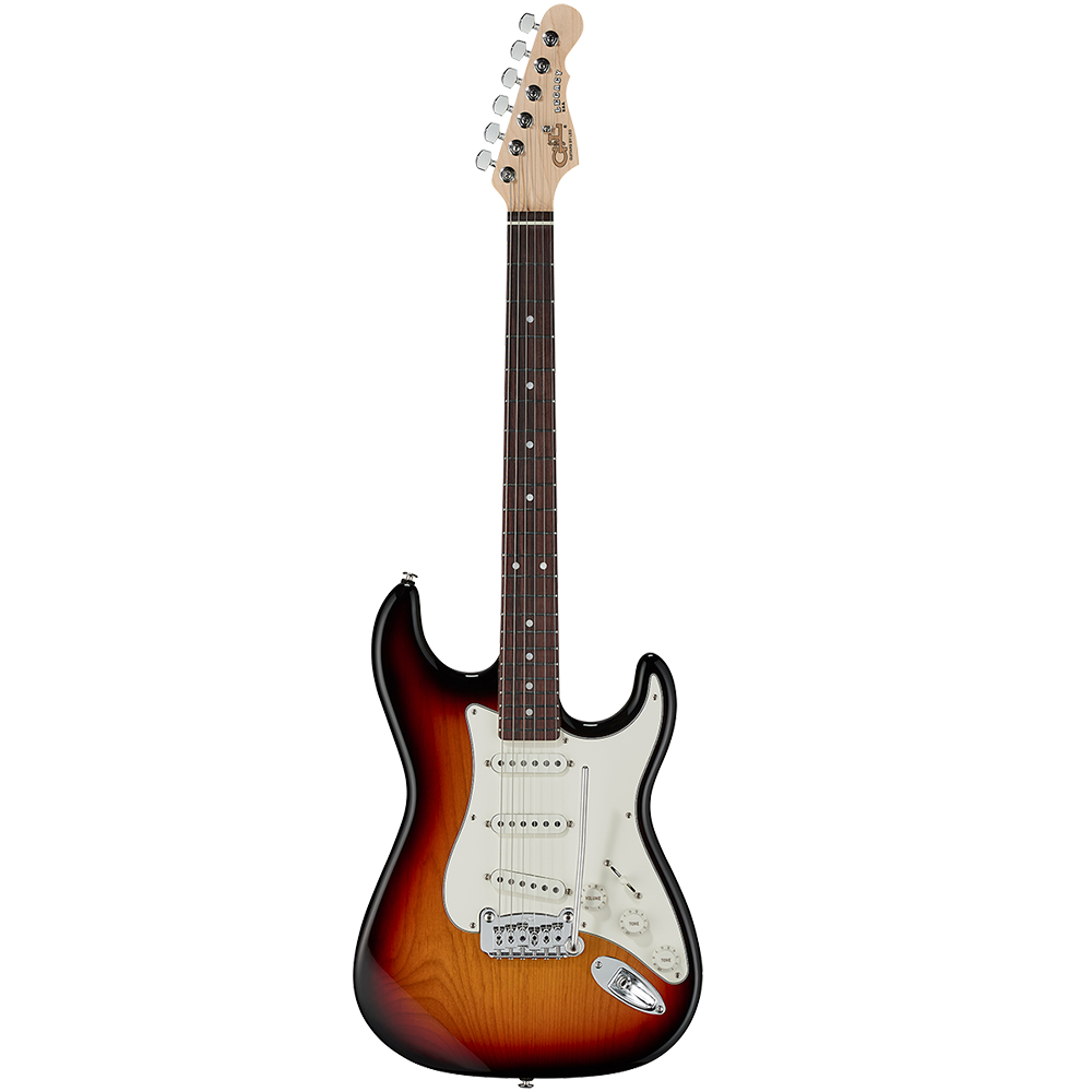 G&L Fullerton Deluxe Legacy Electric Guitar - 3-Tone Sunburst With ...