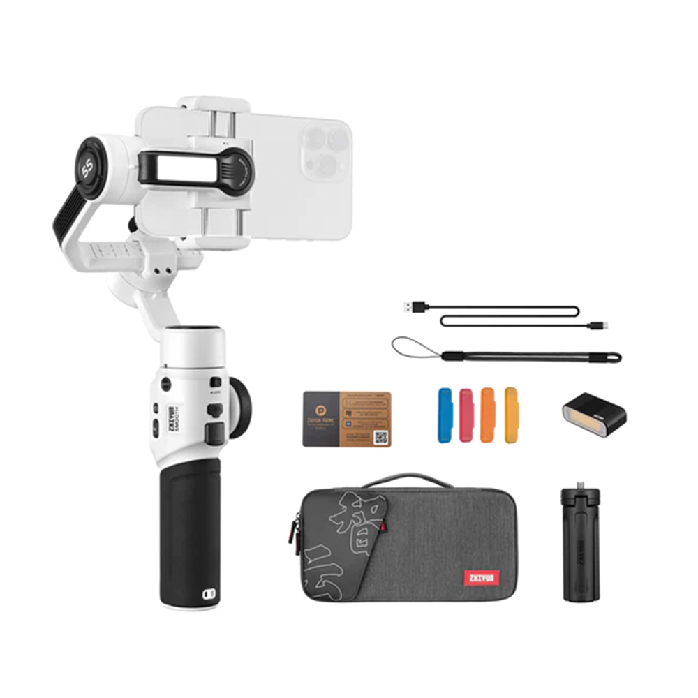 Zhiyun Smooth 5S Gimble & Stabilizer For Smartphone Combo White - City ...