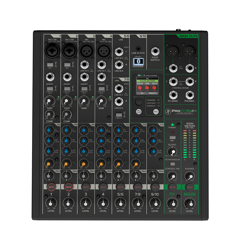 Mackie ProFX10v3+ 10-channel Mixer - City Music - Singapore #1 Trusted