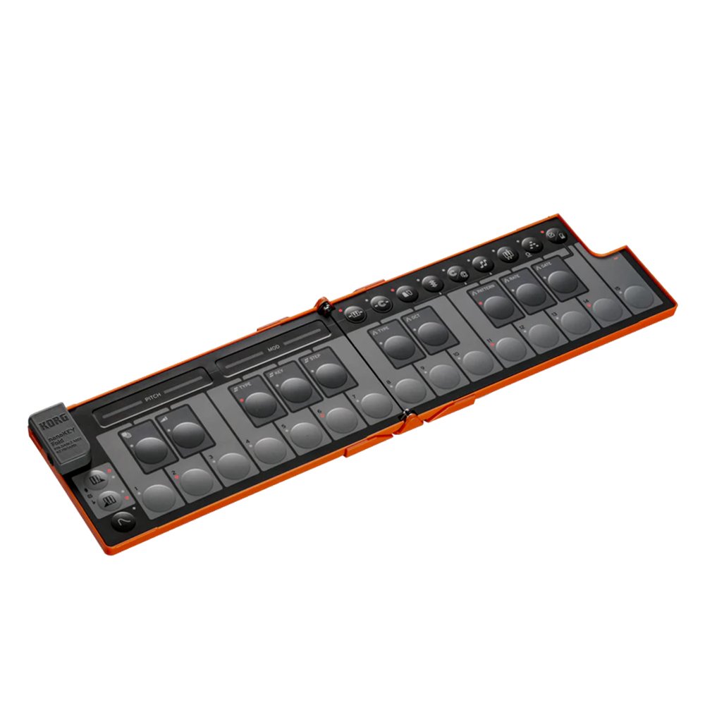 Korg nanoKEY Fold Foldable MIDI Keyboard - Lava Orange