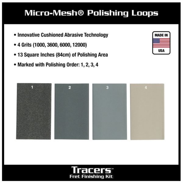 Music Nomad MN860 6-piece Tracers Fret Finishing Kit