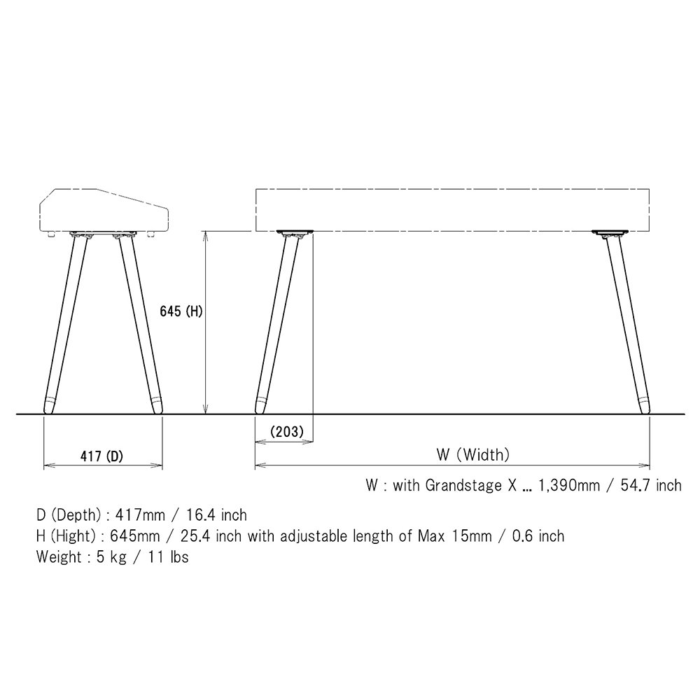 Sequenz ST-WGS Keyboard Stand for Korg Grandstage X