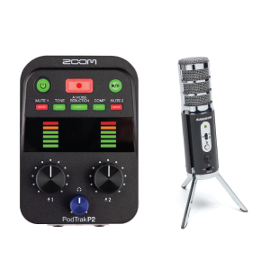 Portable Podcast Package (Zoom P2 + Samson Satellite)