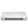 compact silver video converter with multiple ports and antennas, designed for extending camera feeds over optical fibe