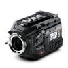 Blackmagic Design URSA Mini Pro 12K digital film camera, professional cinema camera with matte black body, large lens mount, control buttons, and fold-out LCD screen.