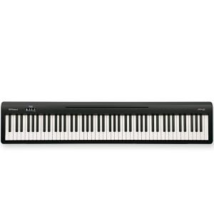 Roland FP-10 88-key digital piano in black, featuring full-size weighted keys, slim design, and built-in speakers