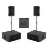 Mackie Thump GO Dual Portable PA System – 2 Thump GO Speakers, 2 ThumpSUB GO Subwoofers, ProFX10 GO Mixer, 2 Mounting Poles & 2 FREE Carry Bags