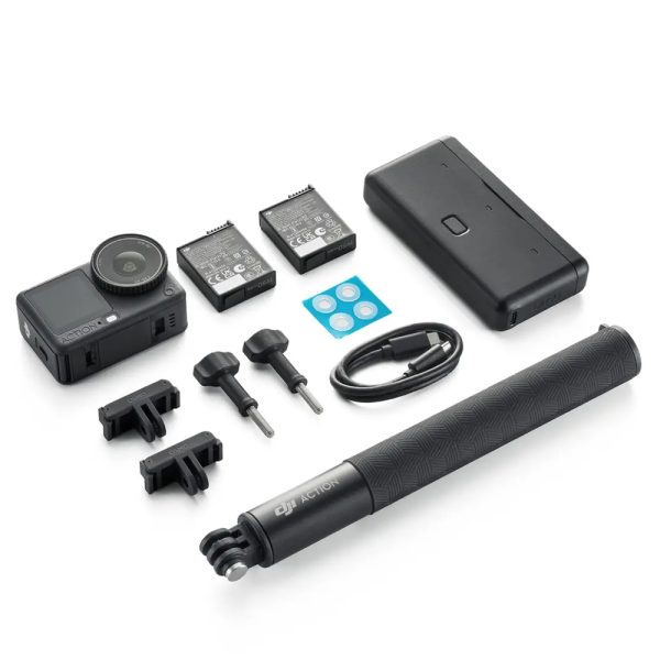4K Waterproof Action Camera with 1/1.1" Sensor, Variable Aperture, OsmoAudio, and 50GB Storage