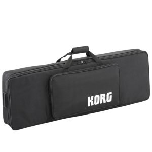 Keyboard Soft Case for Korg KingKorg or Krome 61 with Stowable Backpack Straps and External Storage Pocket